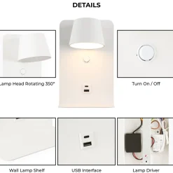 Aplique de pared para lectura