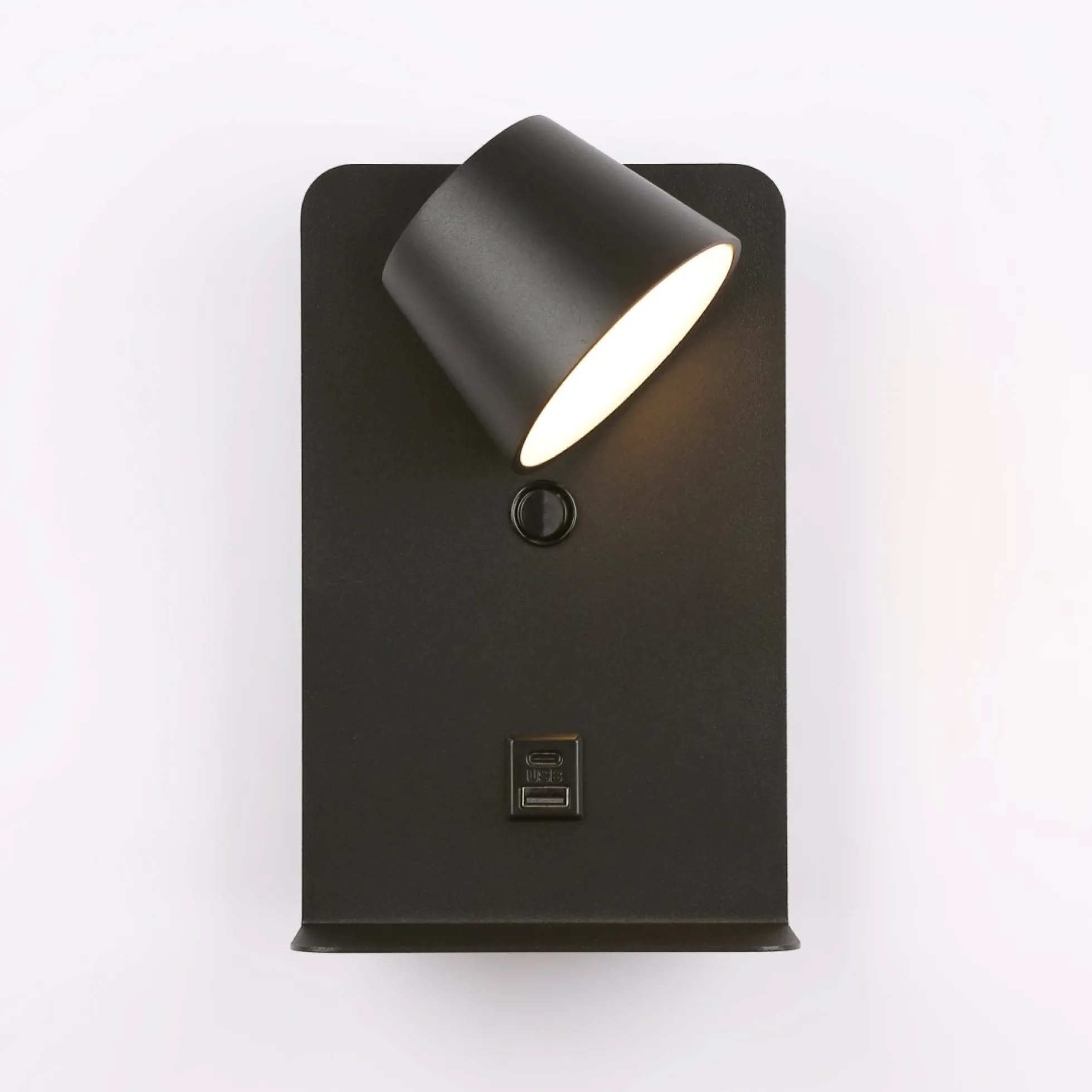 Aplique de pared para lectura "BASKOP" - Puerto USB + USB-C - 6W