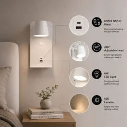 Aplique de pared para lectura