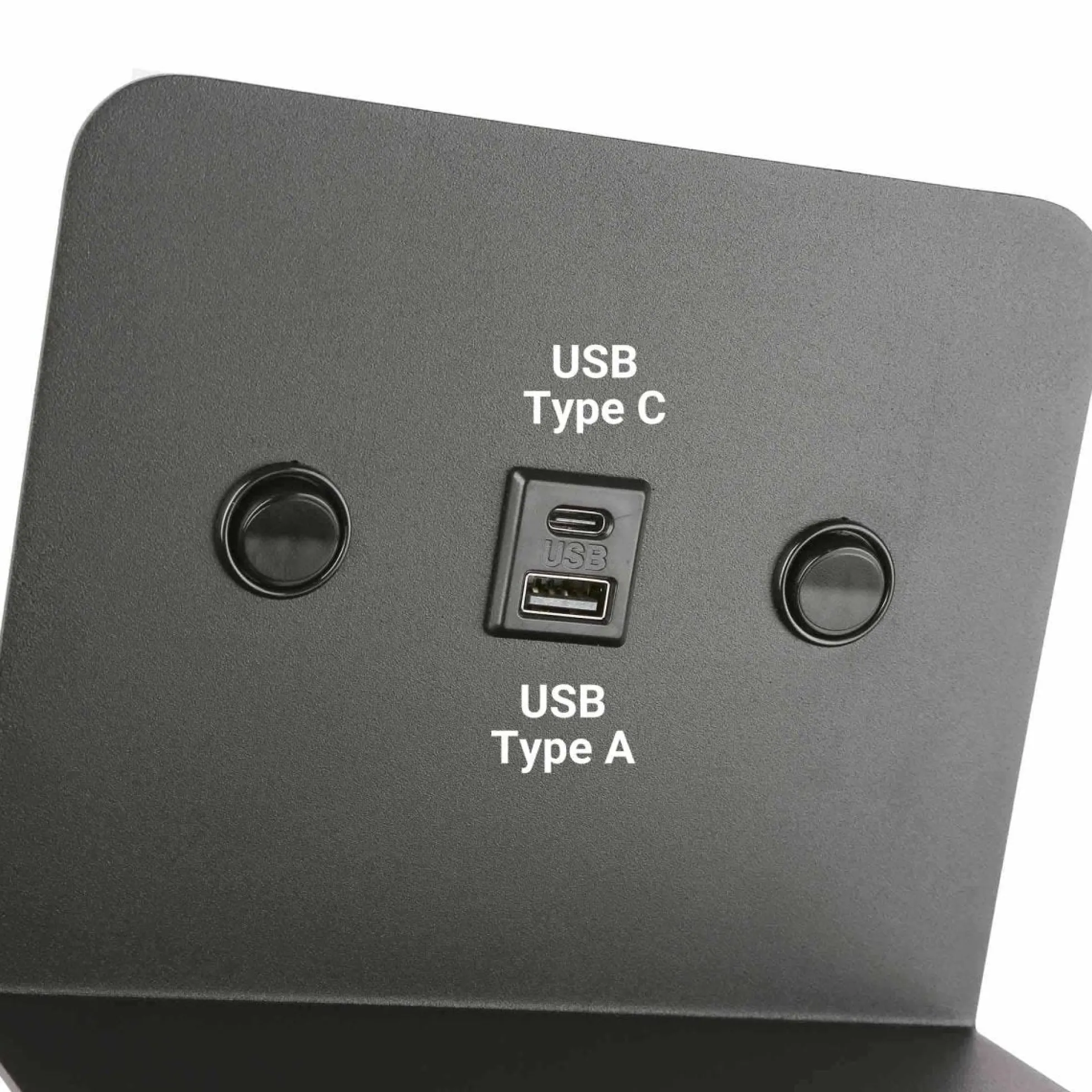 Aplique de pared para lectura "SLANGE 2" - 3W + 6W - Puerto USB + USB-C