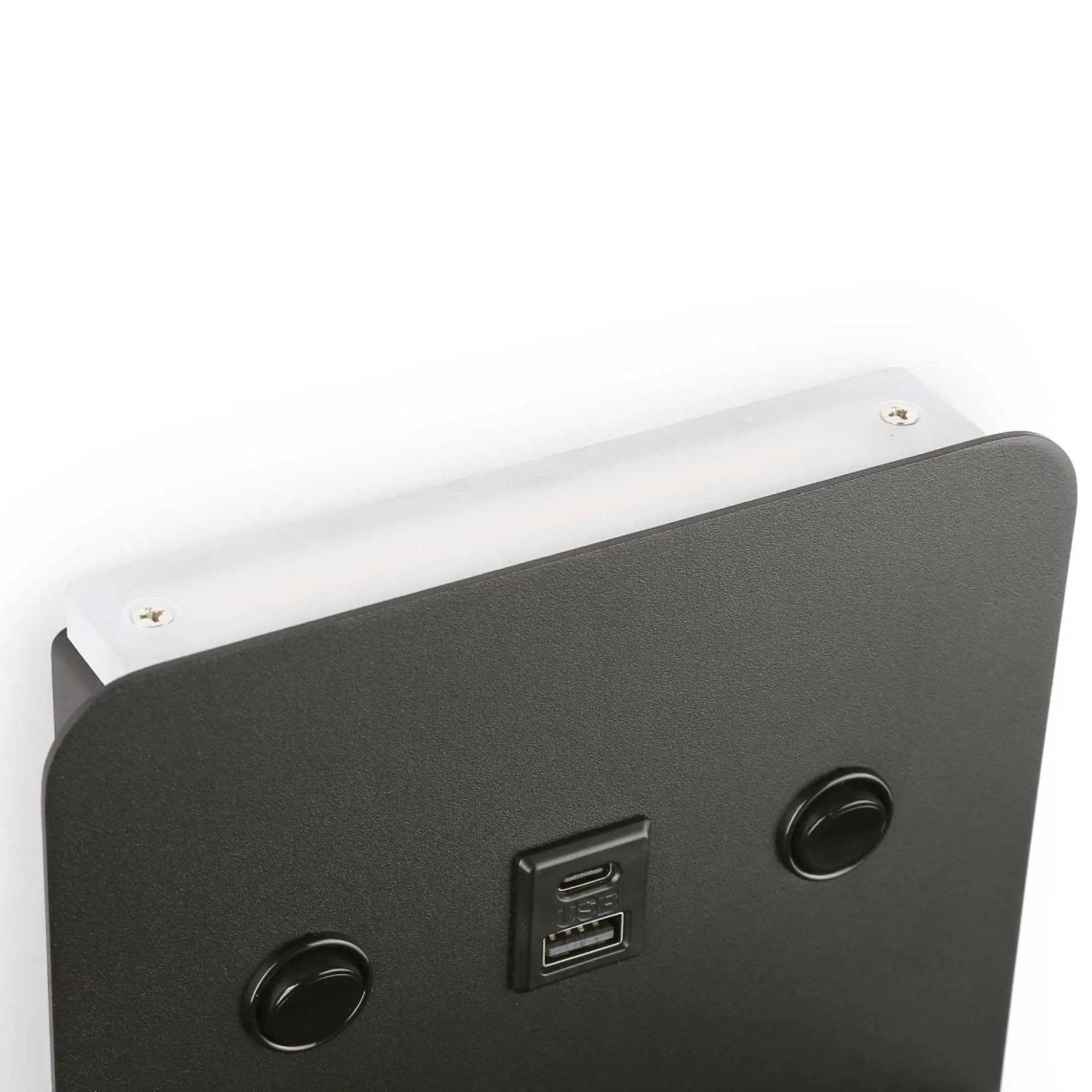 Aplique de pared para lectura "SLANGE 2" - 3W + 6W - Puerto USB + USB-C
