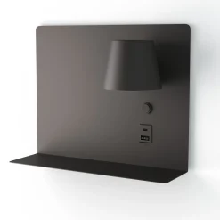 Aplique de pared para lectura con puerto USB y USBC 