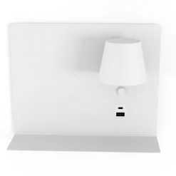 Aplique de pared para lectura con puerto USB y USBC 