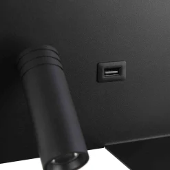 Aplique de pared para lectura con puerto USB