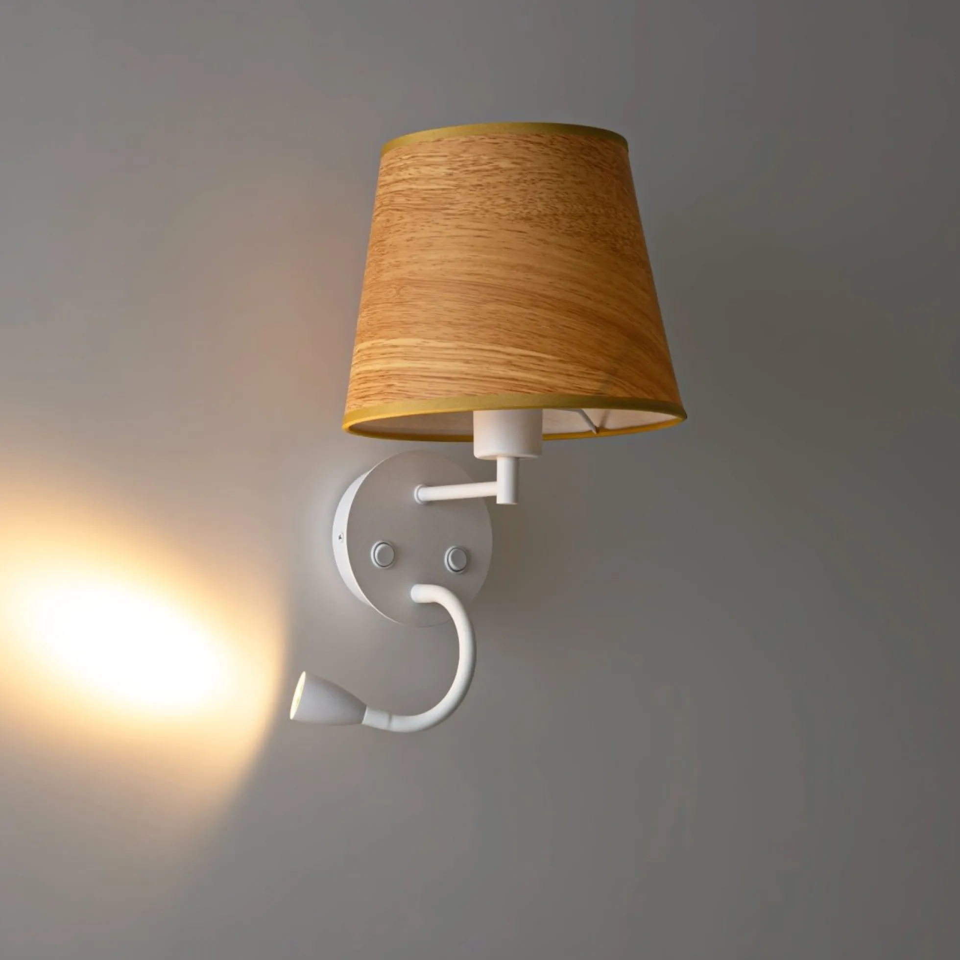 Aplique de pared para lectura "MAR" - E27 + Foco LED flexible