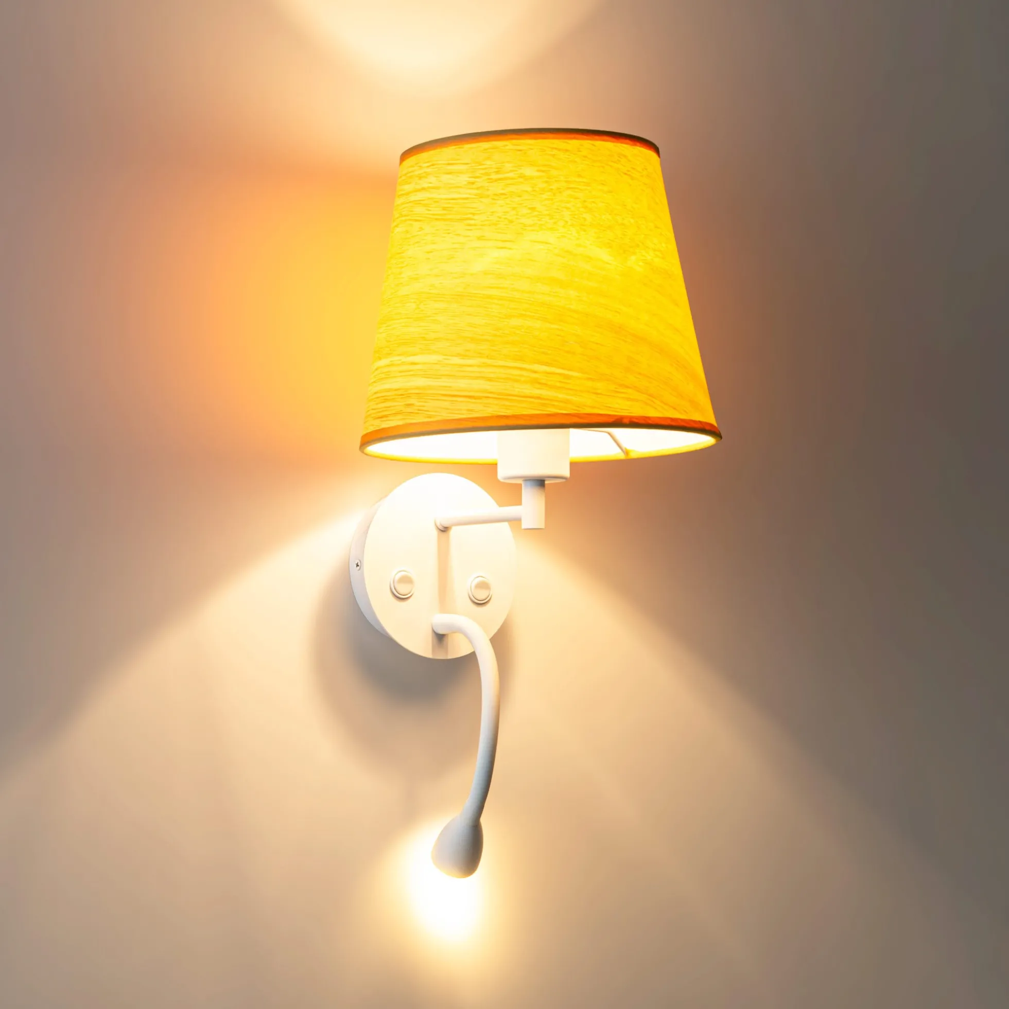 Aplique de pared para lectura "MAR" - E27 + Foco LED flexible