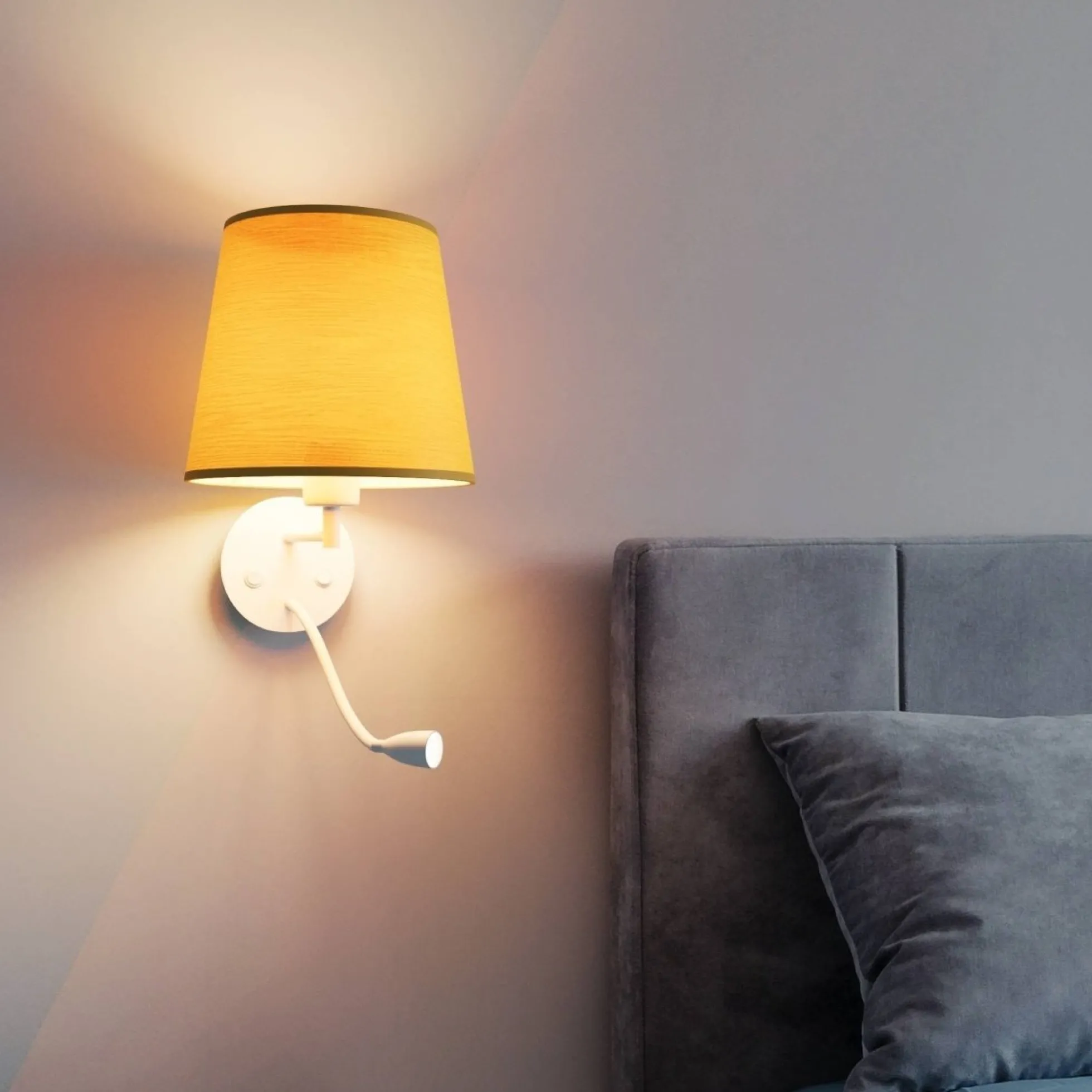 Aplique de pared para lectura "MAR" - E27 + Foco LED flexible
