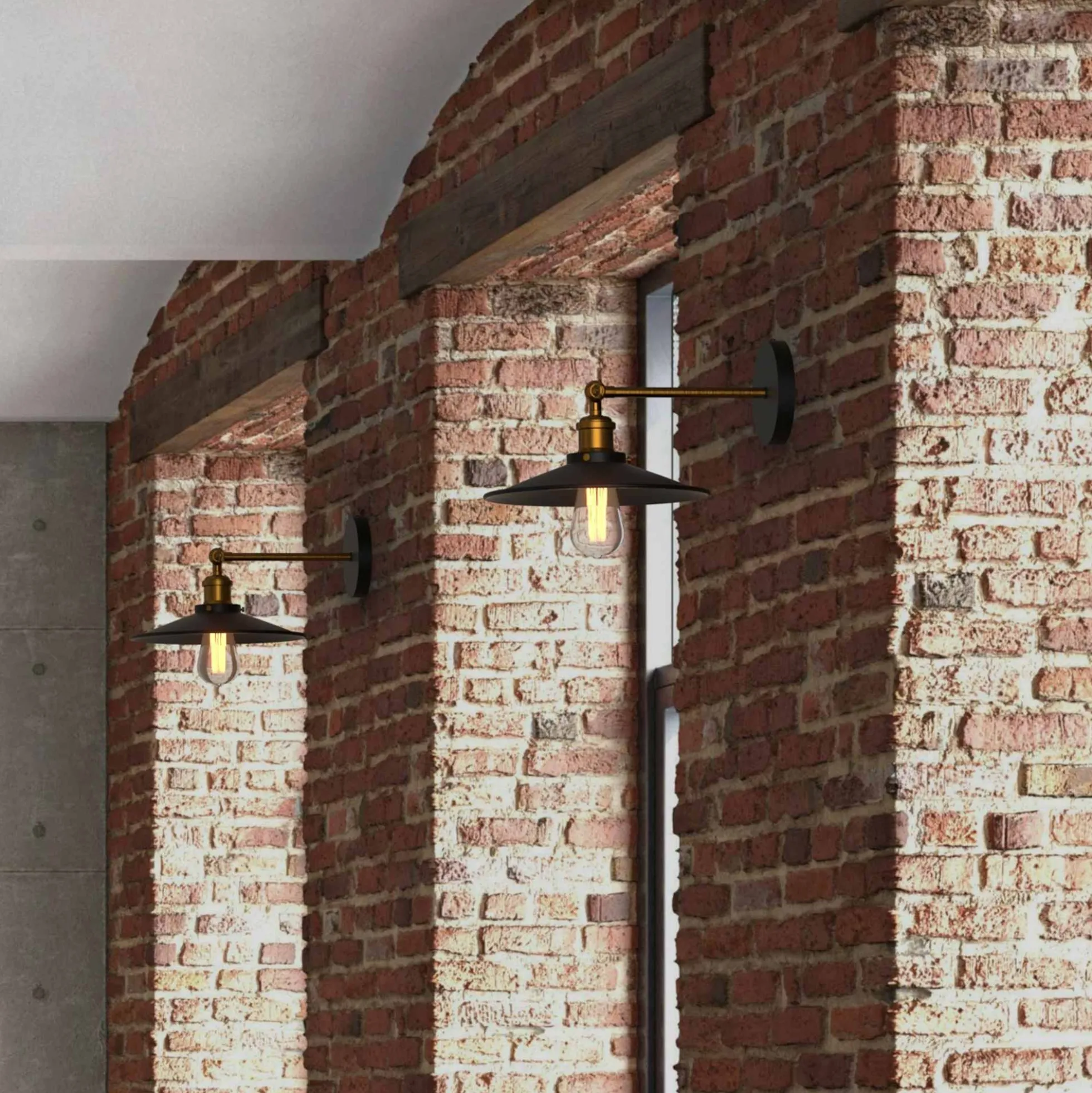 Aplique de pared retro "CLOCK WORK" - E27