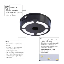 Aplique de pared solar "FORTUNATO" FUMAGALLI - Sensor PIR - 4000K - 2 modos de funcionamiento