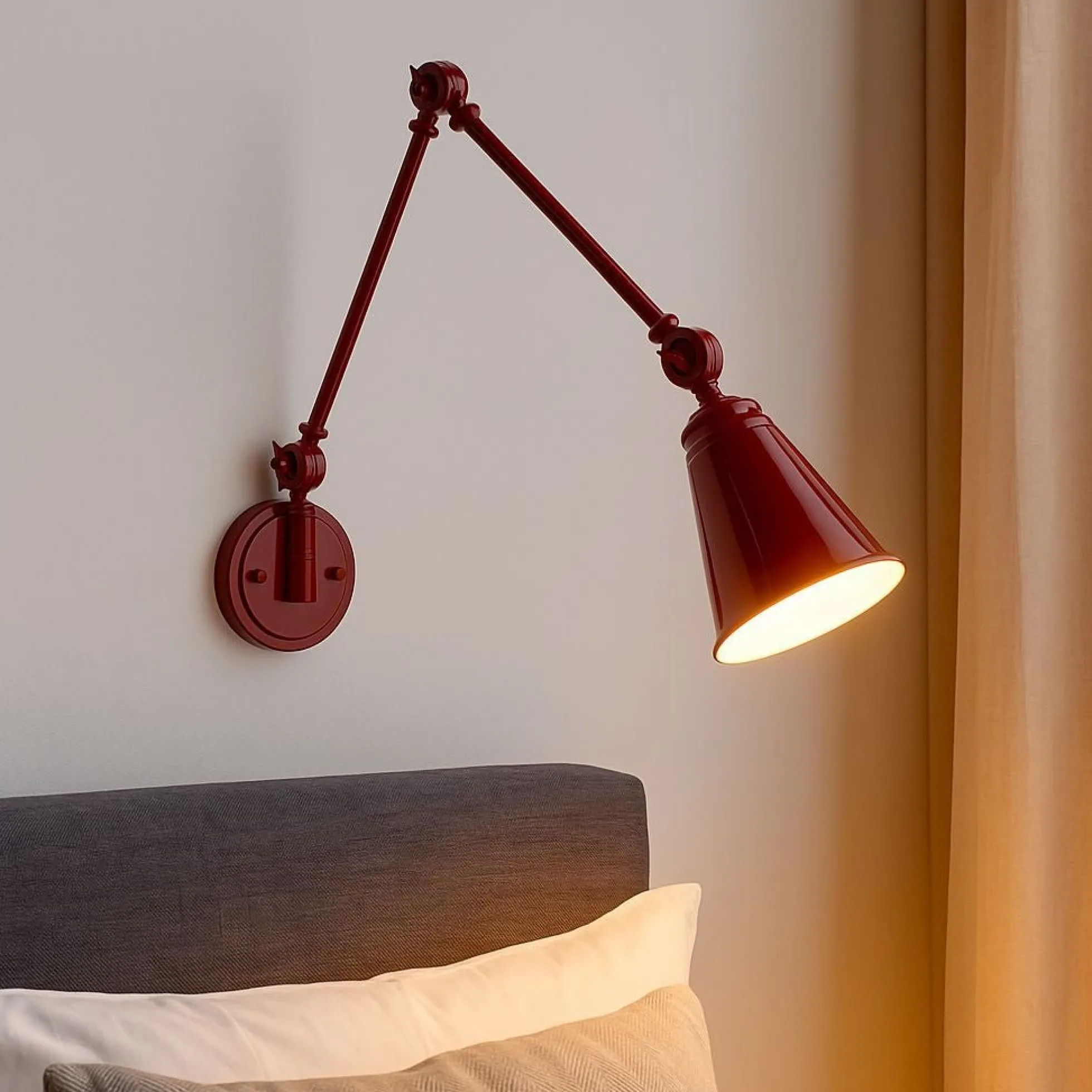 Aplique de pared vintage orientable "Tika"