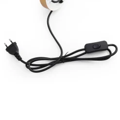 Aplique de pared vintage orientable con cable y enchufe