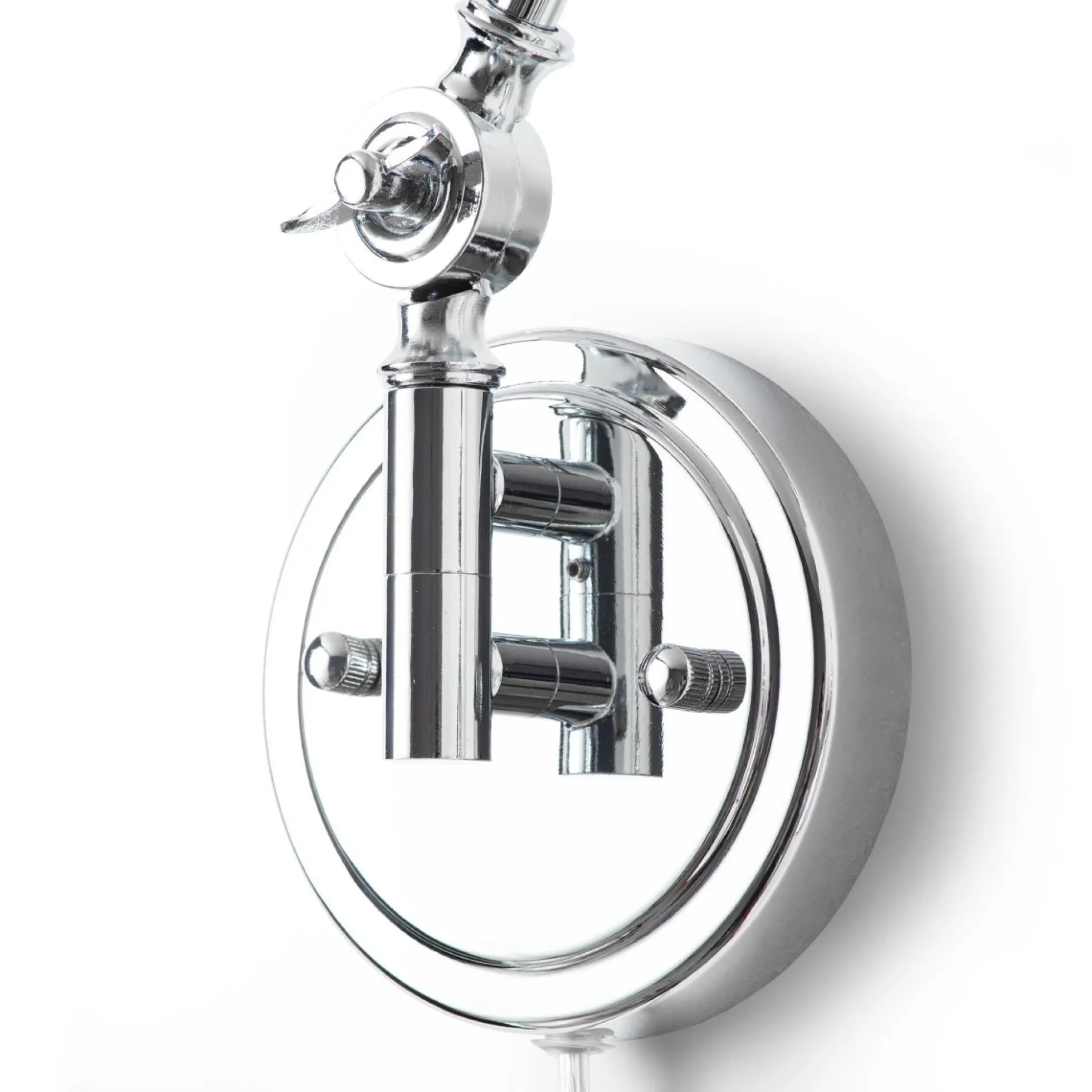Aplique de pared vintage orientable con cable y enchufe "Tika"