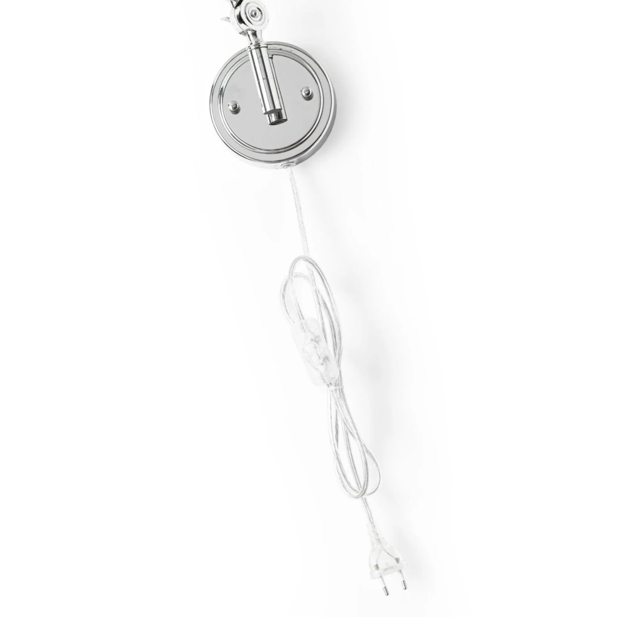 Aplique de pared vintage orientable con cable y enchufe "Tika"