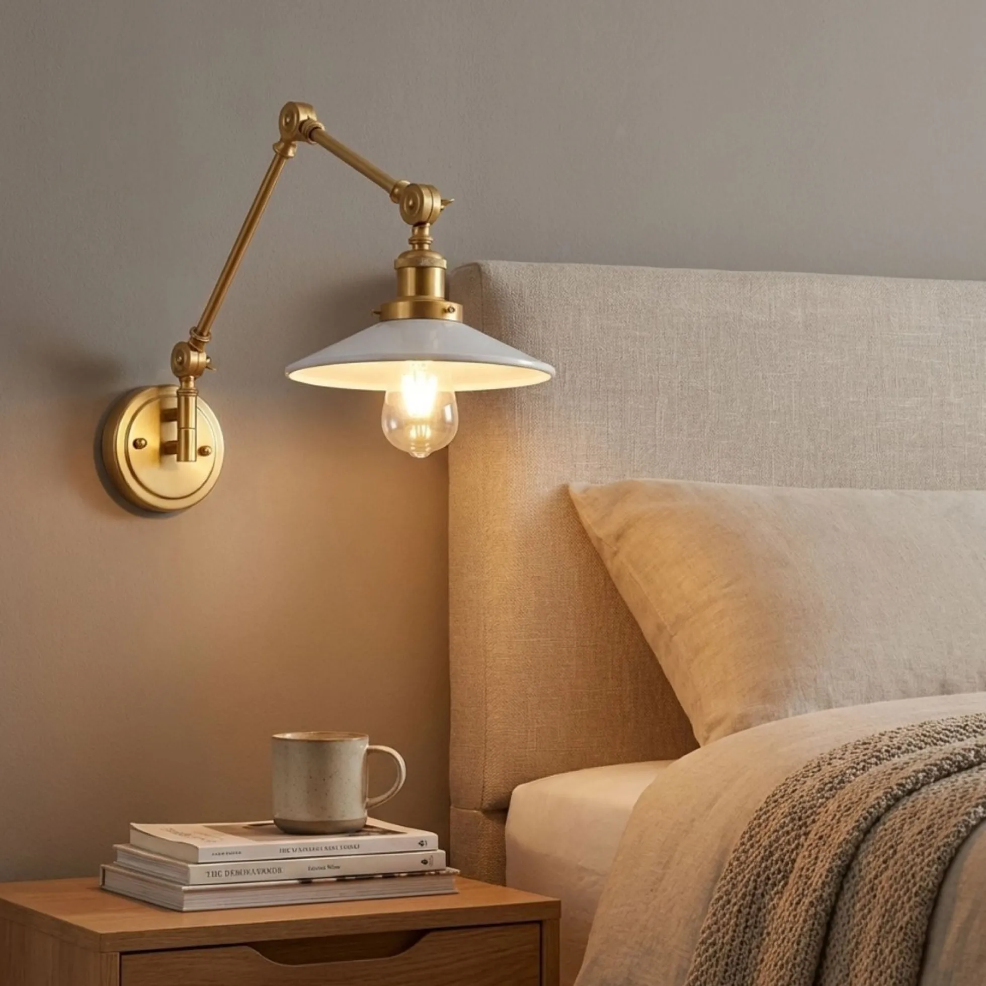 Aplique de pared vintage orientable "Wallen"