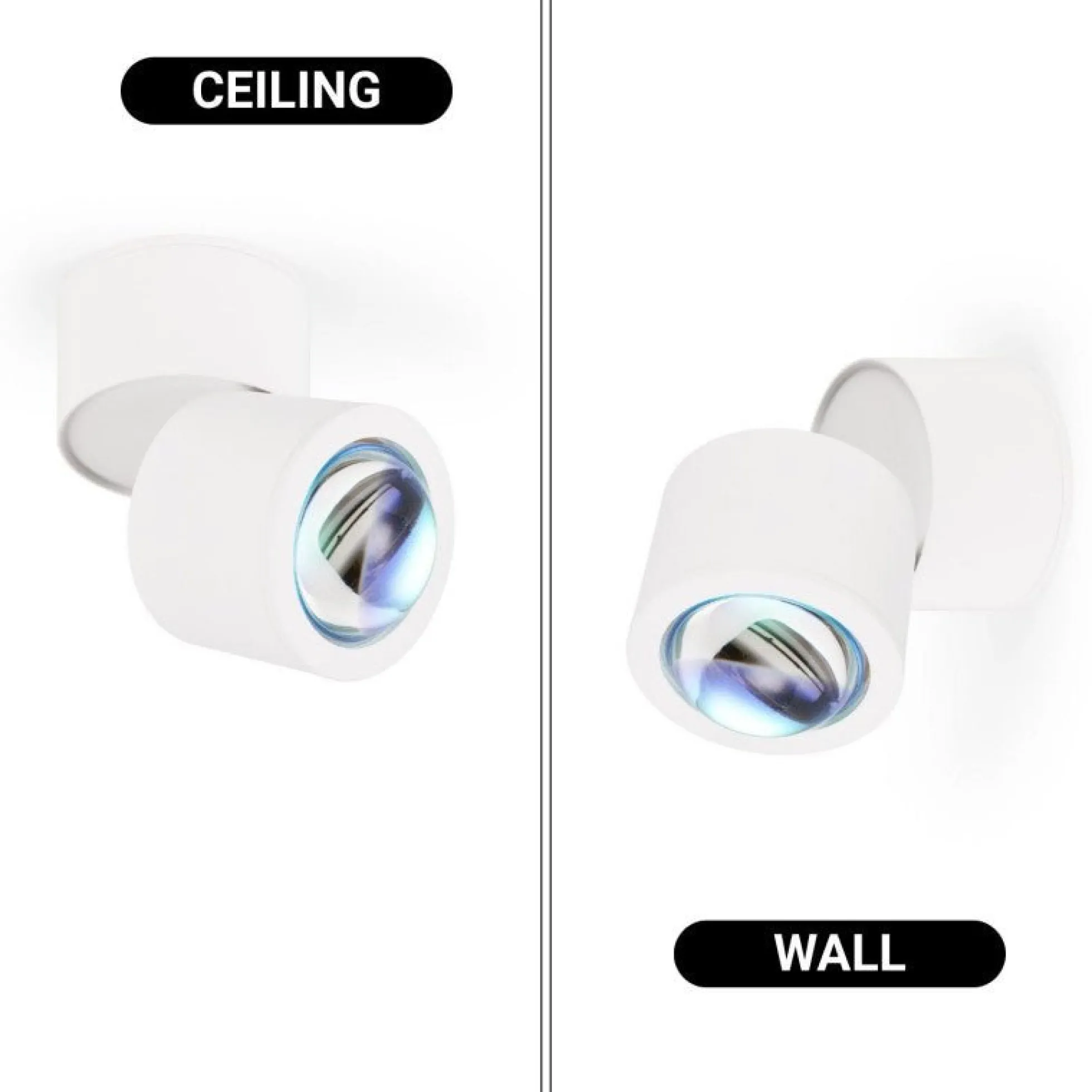 Aplique de pared y techo "FLOC" - 8W - Efecto atardecer - 1800K