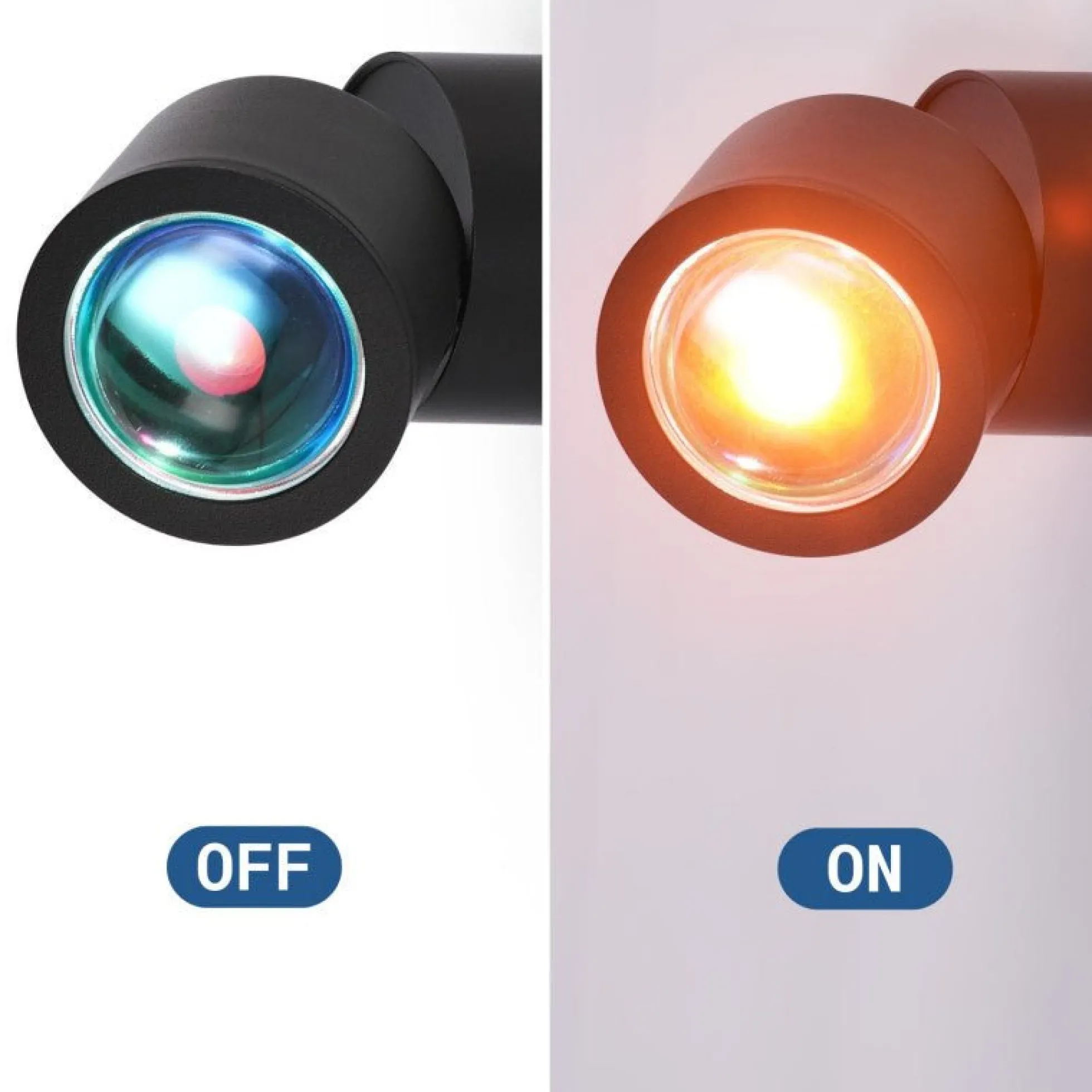 Aplique de pared y techo "FLOC" - 8W - Efecto atardecer - 1800K