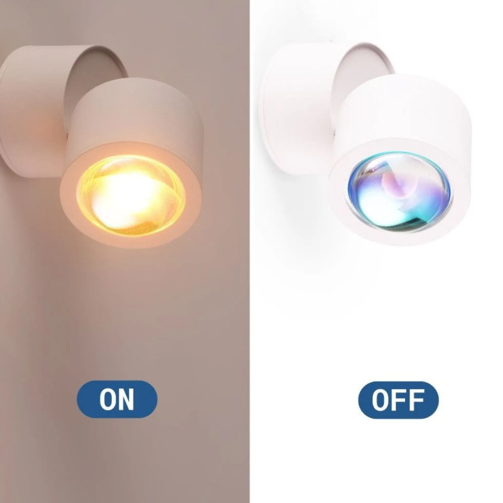 Aplique de pared y techo "FLOC" - 8W - Efecto atardecer - 1800K