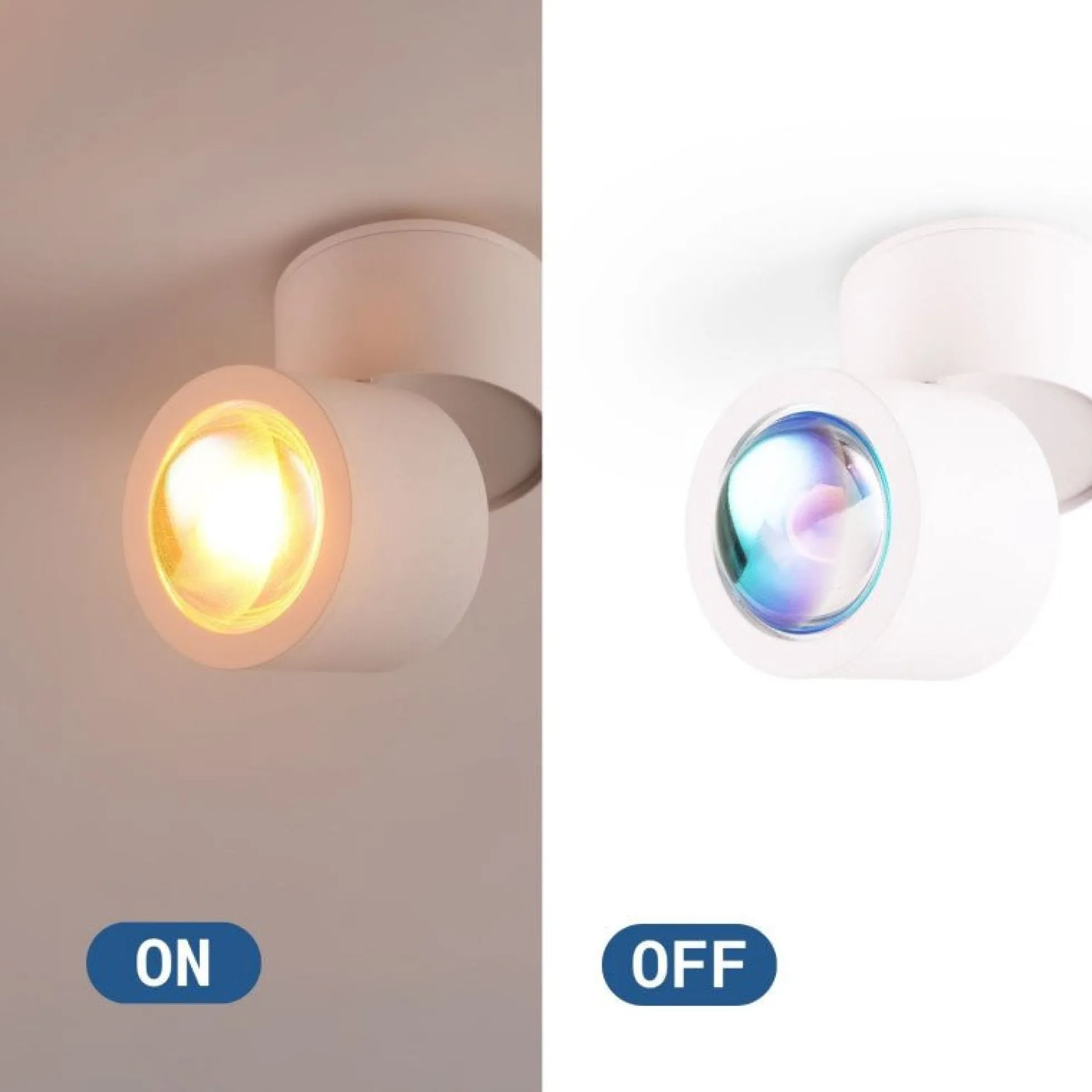 Aplique de pared y techo "FLOC" - 8W - Efecto atardecer - 1800K