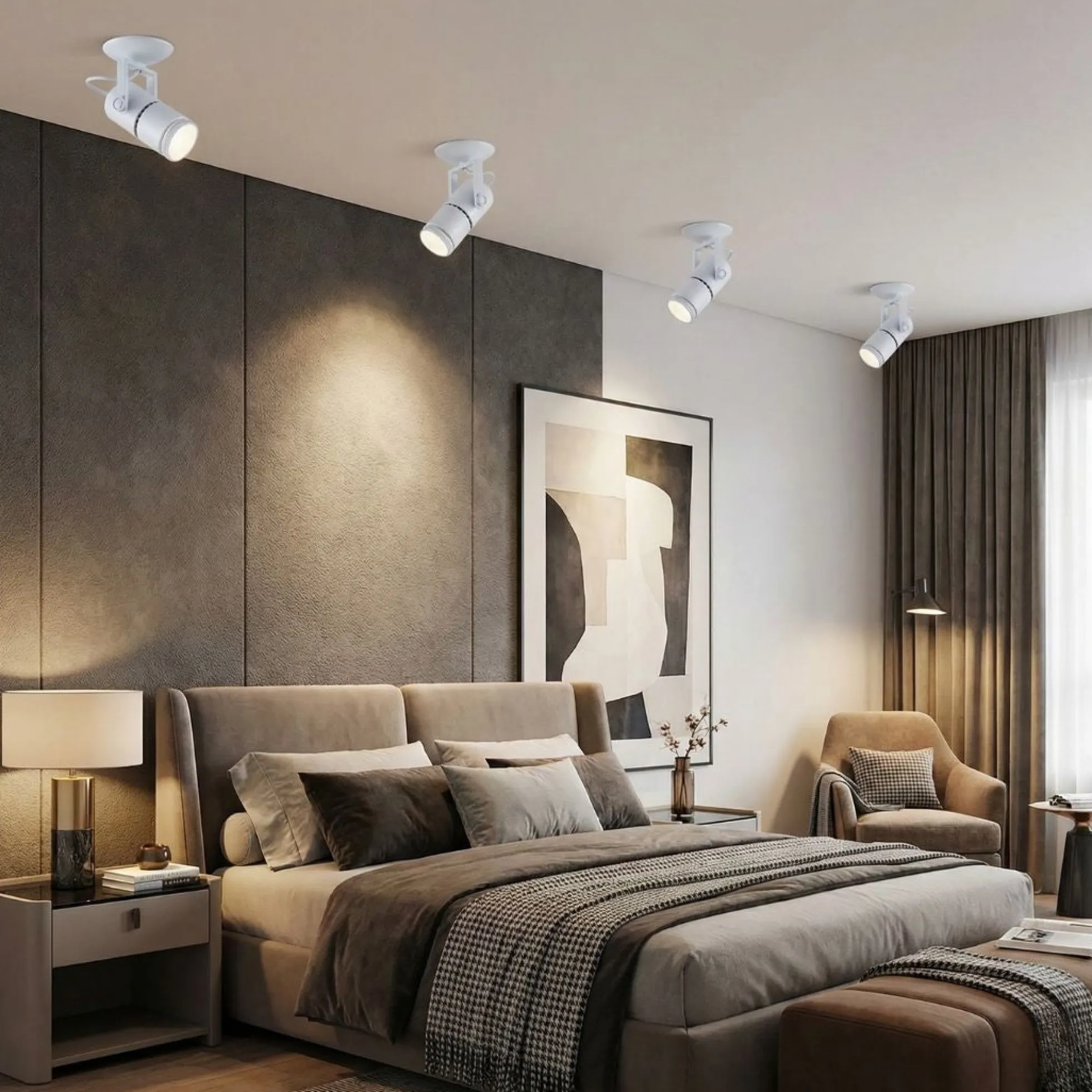 Aplique de pared y techo LED COB "ESCOP" Orientable con ángulo lumínico ajustable - 12W