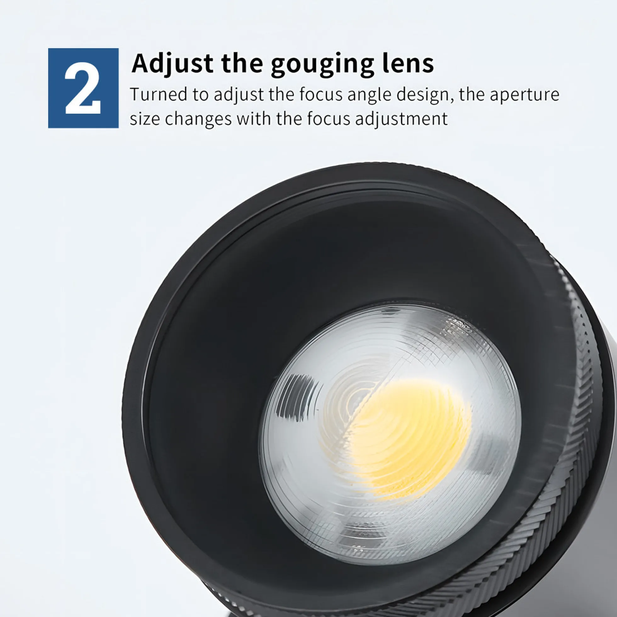 Aplique de pared y techo LED COB "ESCOP" Orientable con ángulo lumínico ajustable - 12W