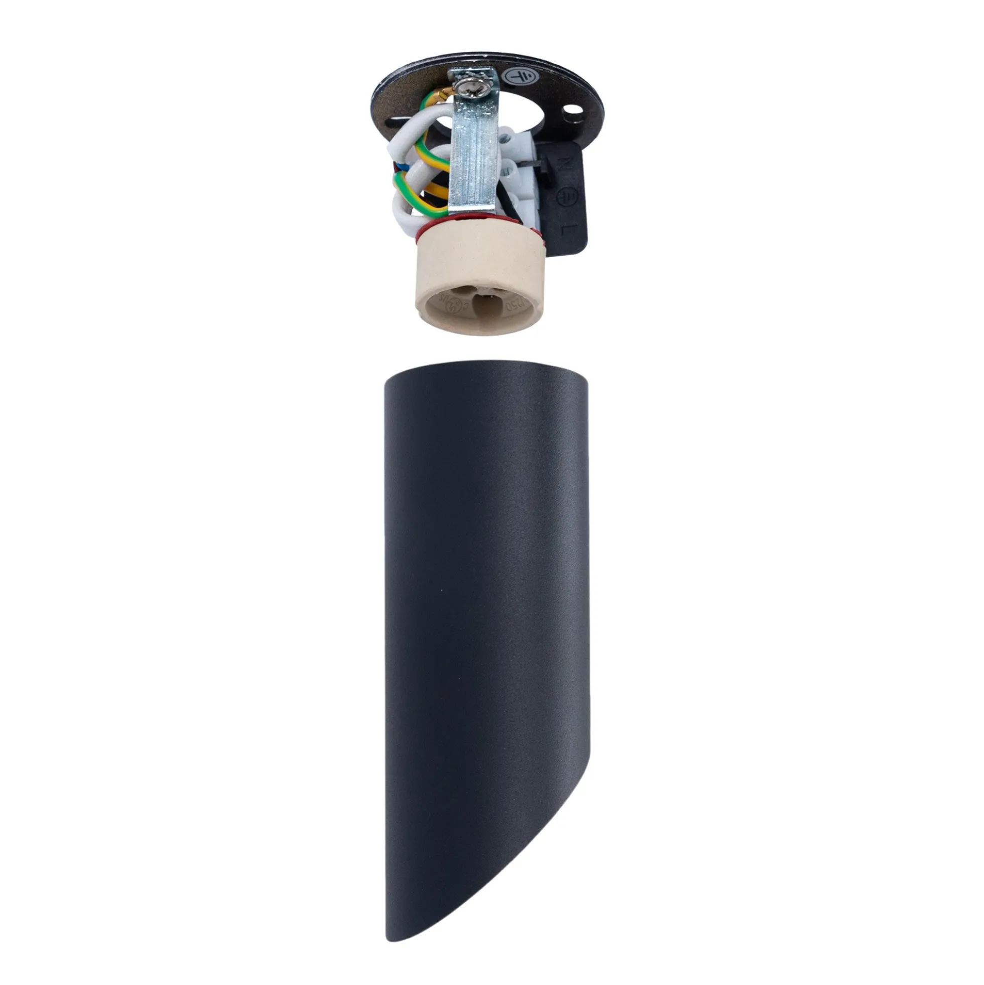 Aplique de techo aluminio "Malvi" - Biselado - 15cm - GU10