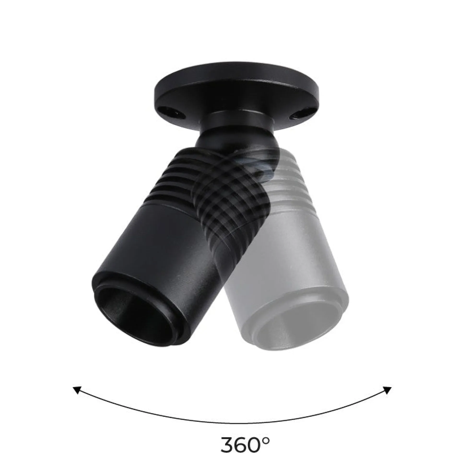 Aplique de techo con zoom - Orientable - 2700K - 3W