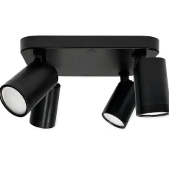 Aplique de techo cuadrado orientable - 4 x GU10 - Bajo UGR