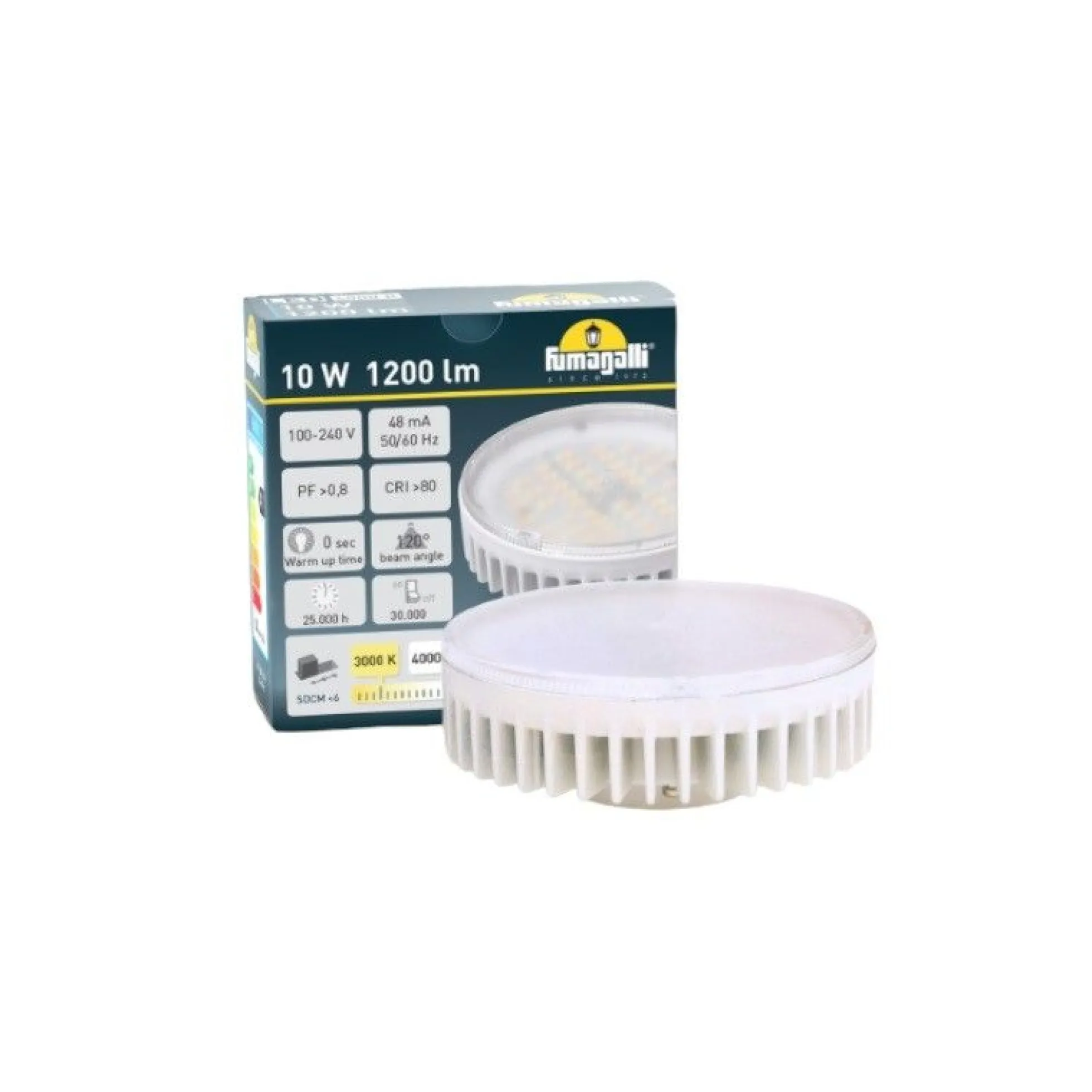 Aplique de techo exterior CCT "Livia 160" FUMAGALLI - 10W - GX53 - IP55