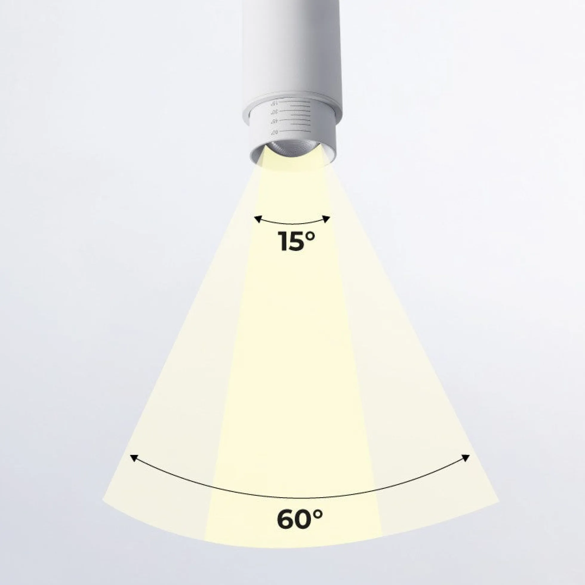 Aplique de techo LED orientable 8W - Ángulo ajustable - 2800K