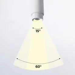 Aplique de techo LED 8W - Ángulo lumínico ajustable - 2800K
