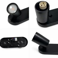 Aplique de techo orientable - 2 x GU10 - Bajo UGR