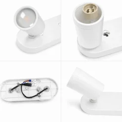 Aplique de techo orientable - 2 x GU10 - Bajo UGR