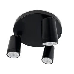 Aplique de techo redondo orientable - 3 x GU10 - Bajo UGR