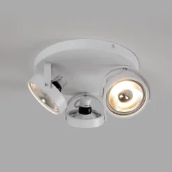 Aplique de techo triple orientable "IRIS 3" + 3 bombillas AR111