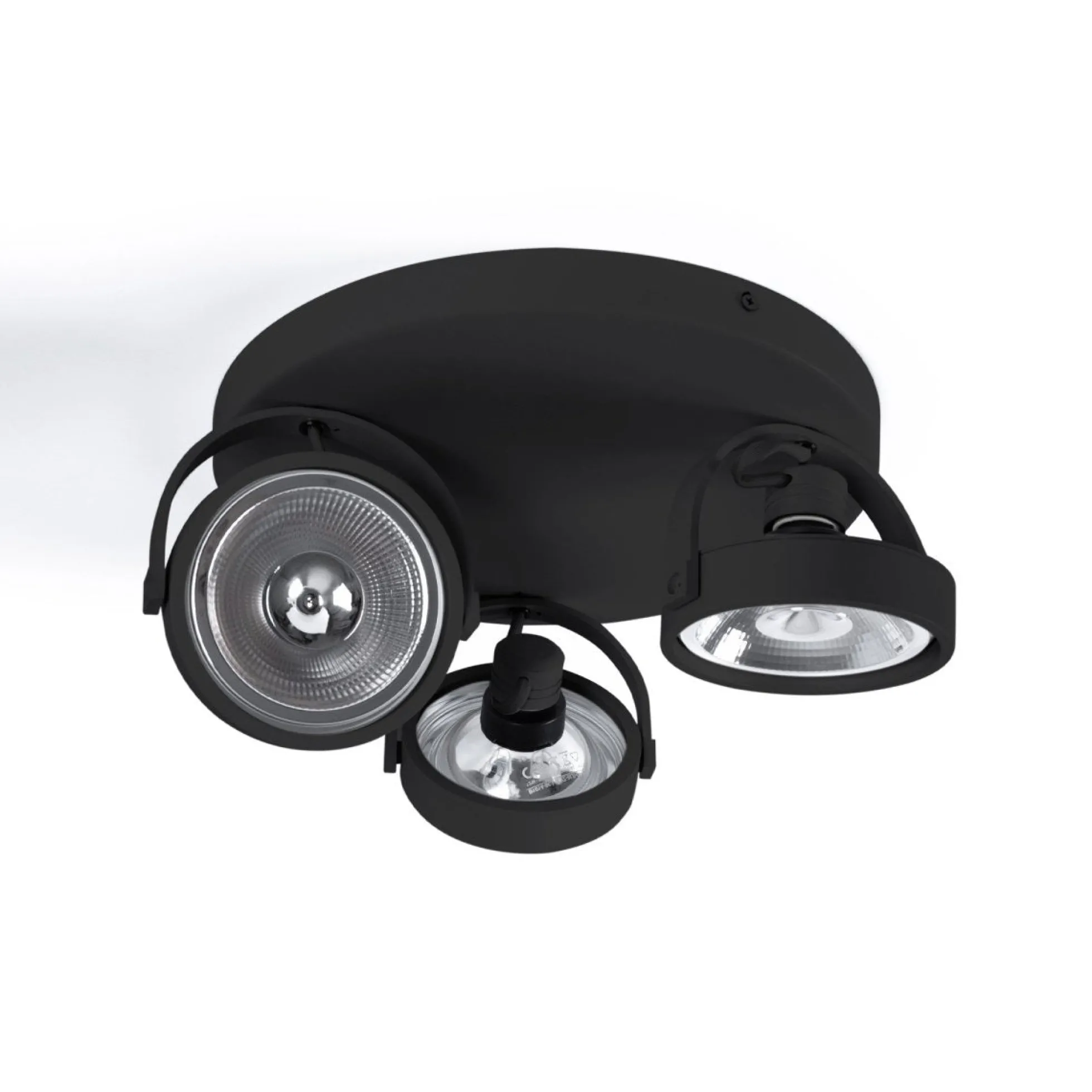 Aplique de techo triple orientable "IRIS 3" + 3 bombillas AR111