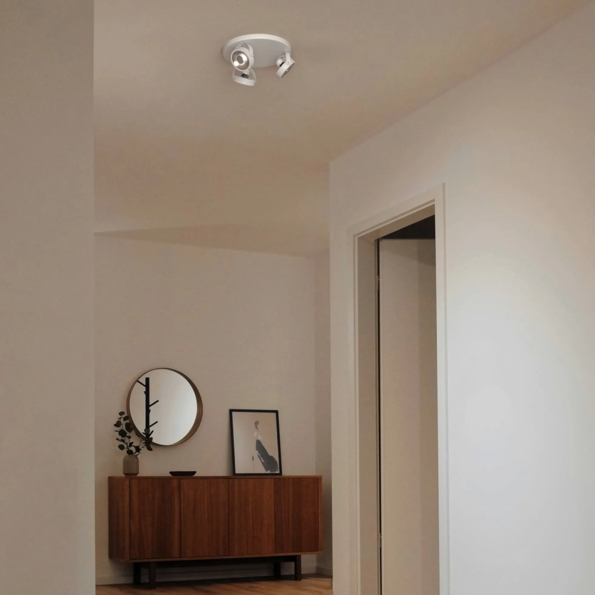 Aplique de techo triple orientable "IRIS 3" + 3 bombillas AR111