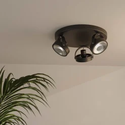 Aplique de techo triple orientable