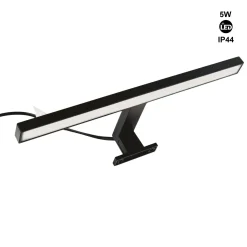 Aplique espejo baño LED - 30cm - 5W | Fijación en espejo y mueble