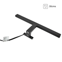 Aplique espejo baño LED - 30cm - 5W | Fijación en espejo y mueble