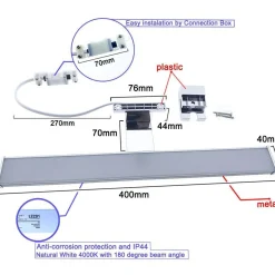 Aplique espejo baño LED 8W - 40cm