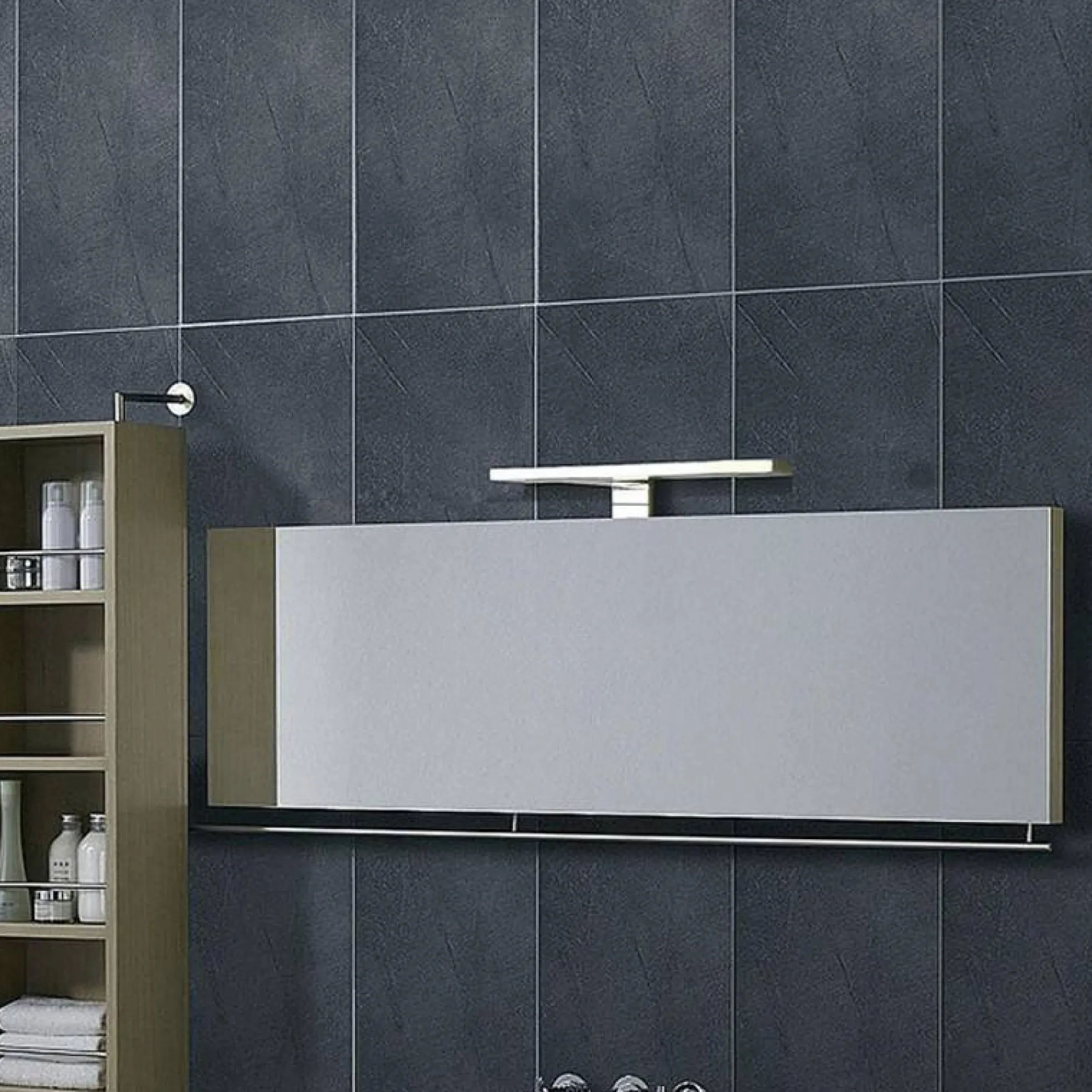 Aplique espejo baño LED 10W - Fijación en espejo, mueble o pared - 50cm