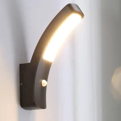 Aplique exterior de pared LED con sensor PIR 