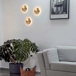 Aplique LED de pared circular 