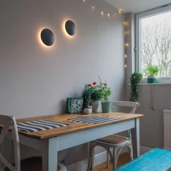 Aplique LED de pared circular 