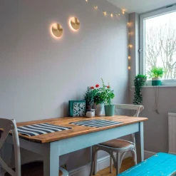 Aplique LED de pared circular 