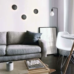 Aplique LED de pared circular 