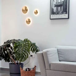 Aplique LED de pared circular 