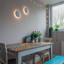 Aplique LED de pared circular 