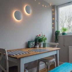 Aplique LED de pared circular 