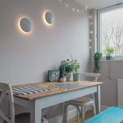 Aplique LED de pared circular 
